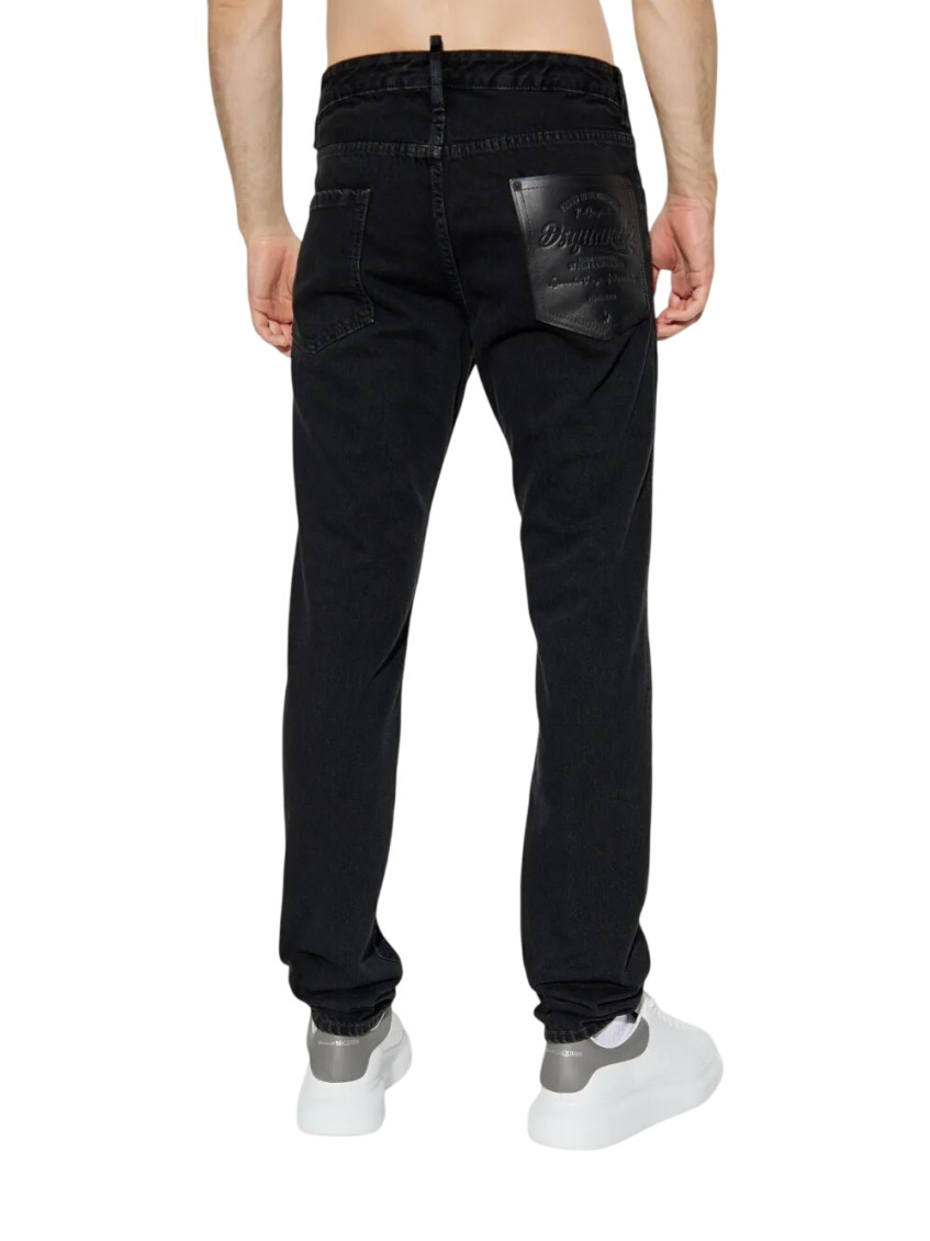 Black Slim Mid Rise Jeans