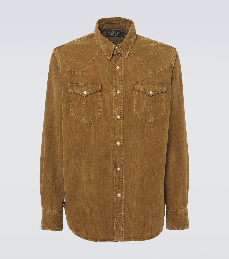 RRL Buffalo West cotton corduroy shirt