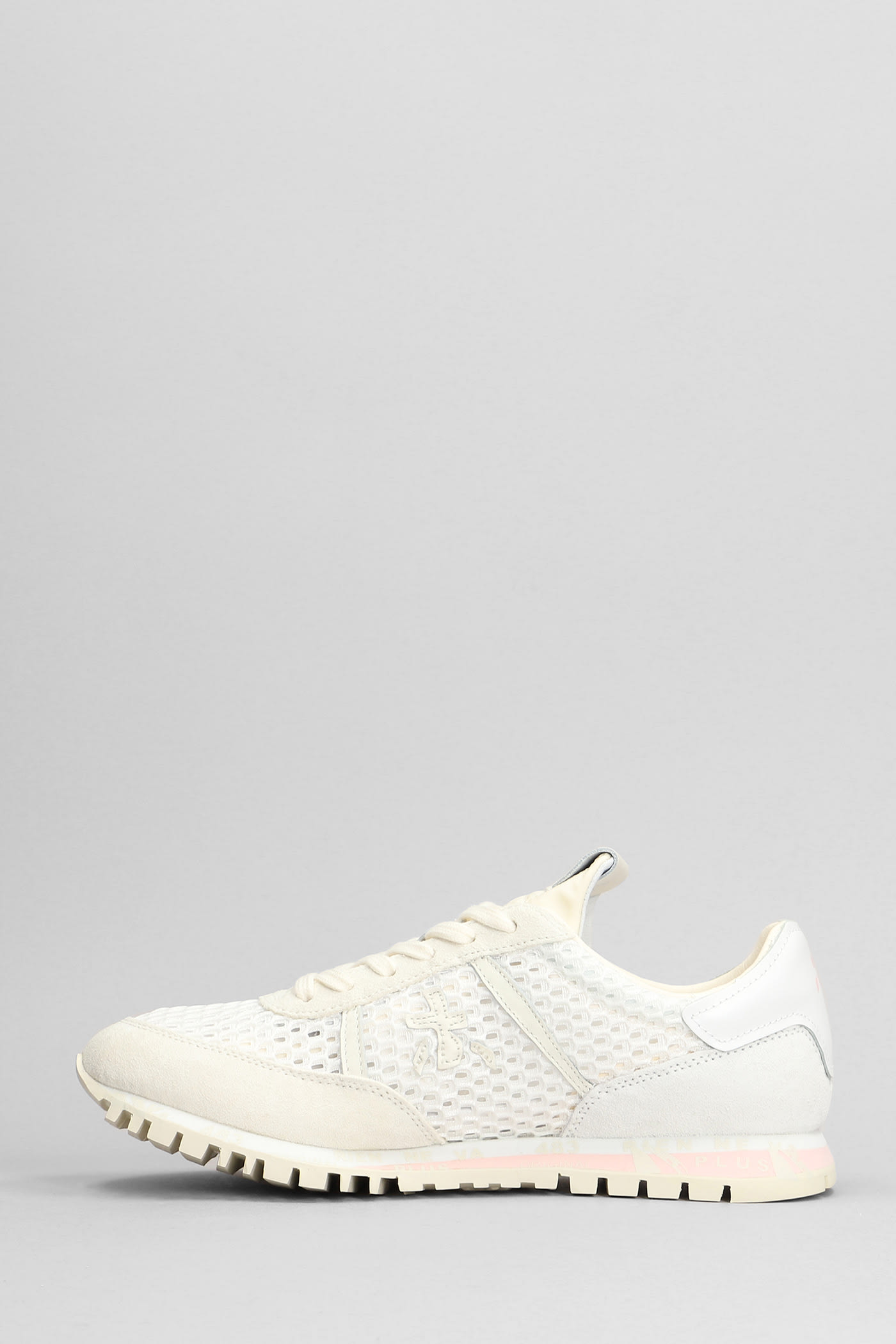 Sean Sneakers In Beige Suede And Fabric