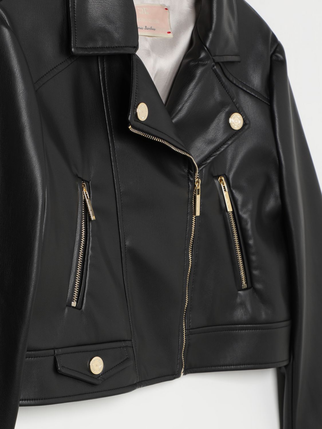 Faux-leather jacket - Black