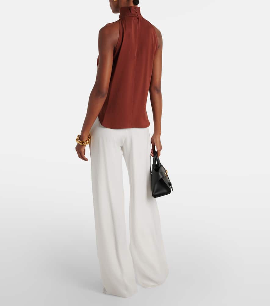 Max Mara Memore halterneck silk top