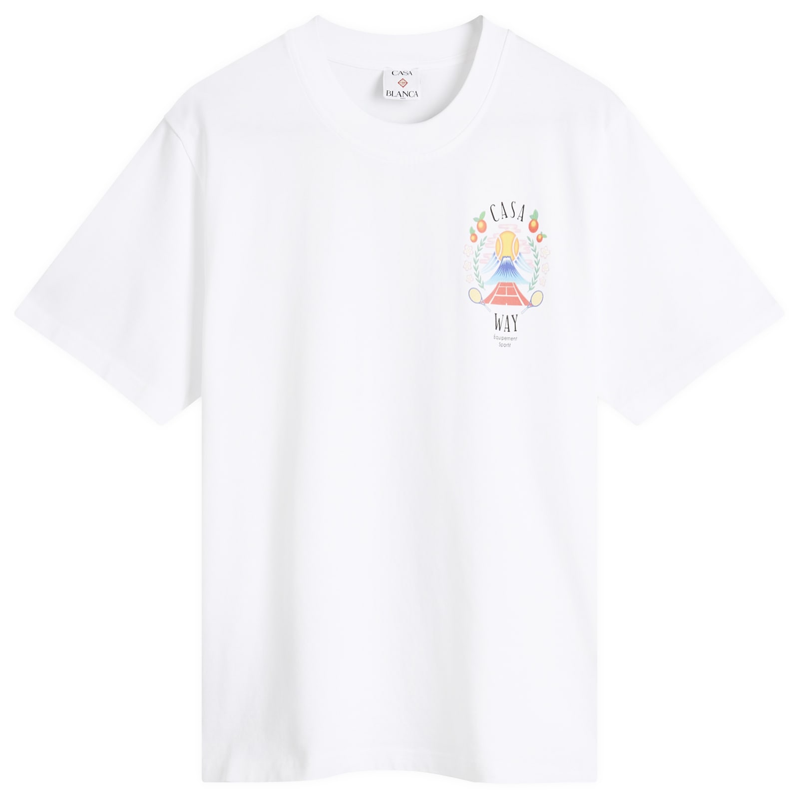 Men's Casa Way Mountain Printed T-Shirt White