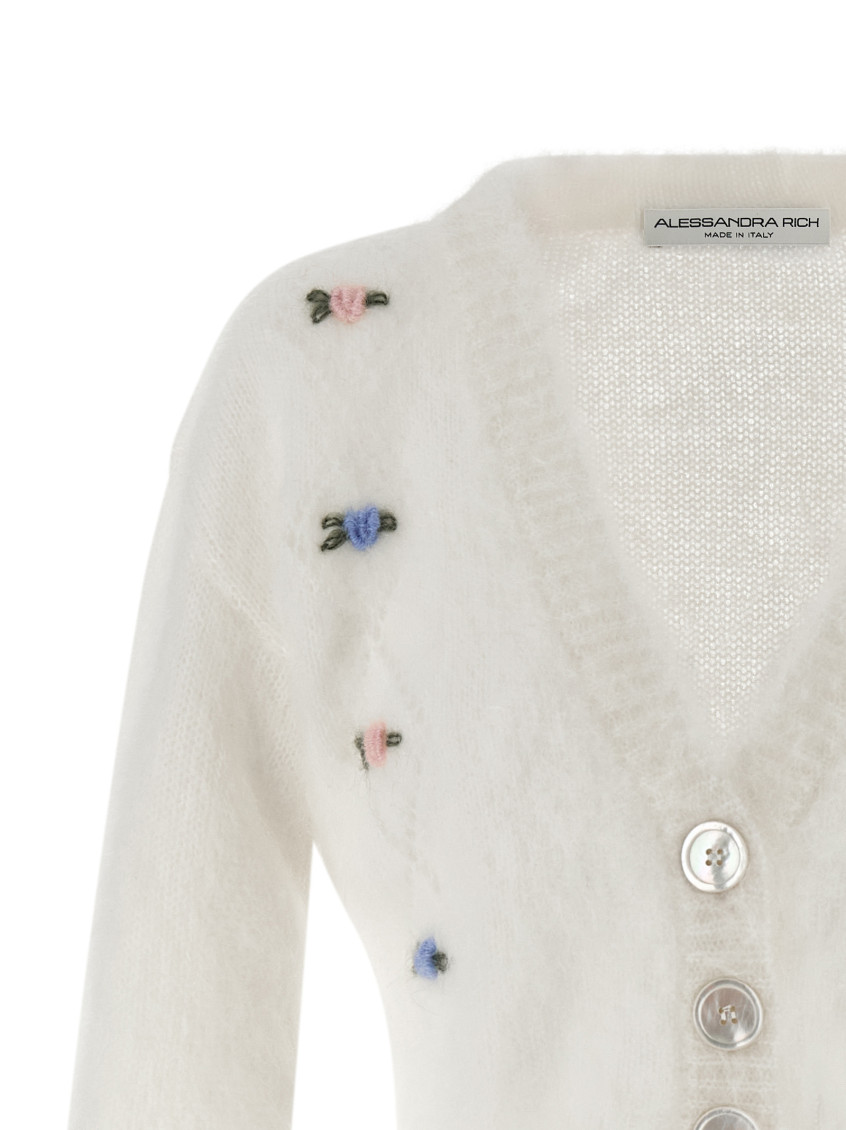 Carded Mohair Cardigan