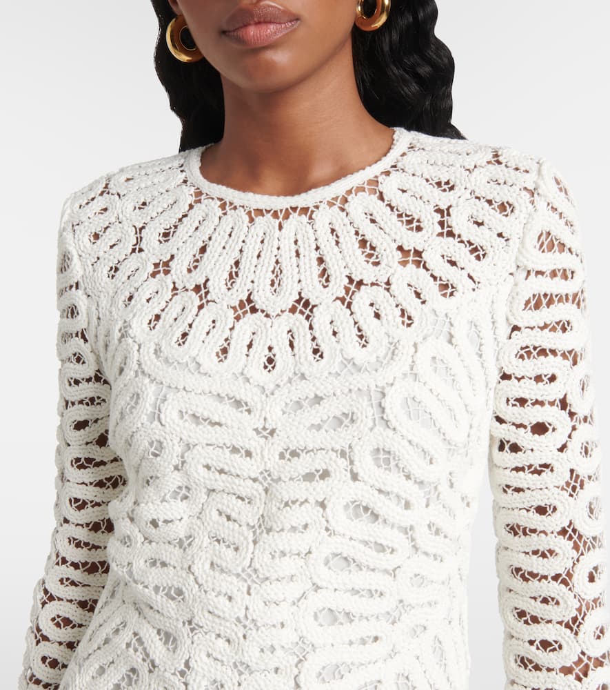 Mccall crochet cotton minidress