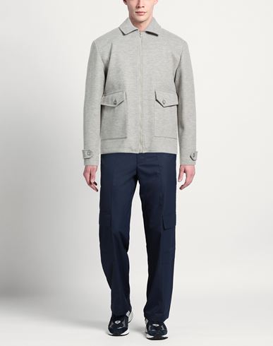 Man Jacket Light grey Size 36 Polyester, Viscose, Acrylic