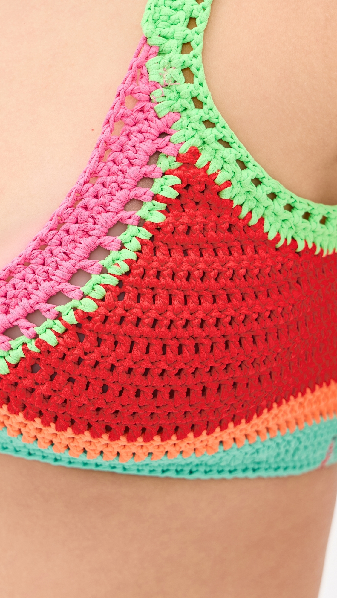 Milana Bikini Top Aqua Haze Crochet