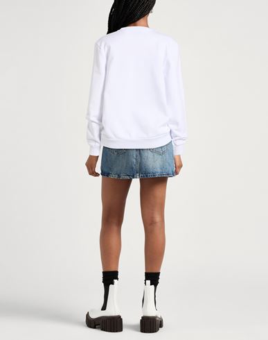 Woman Sweatshirt White Size 0 Cotton, Polyester, Elastane