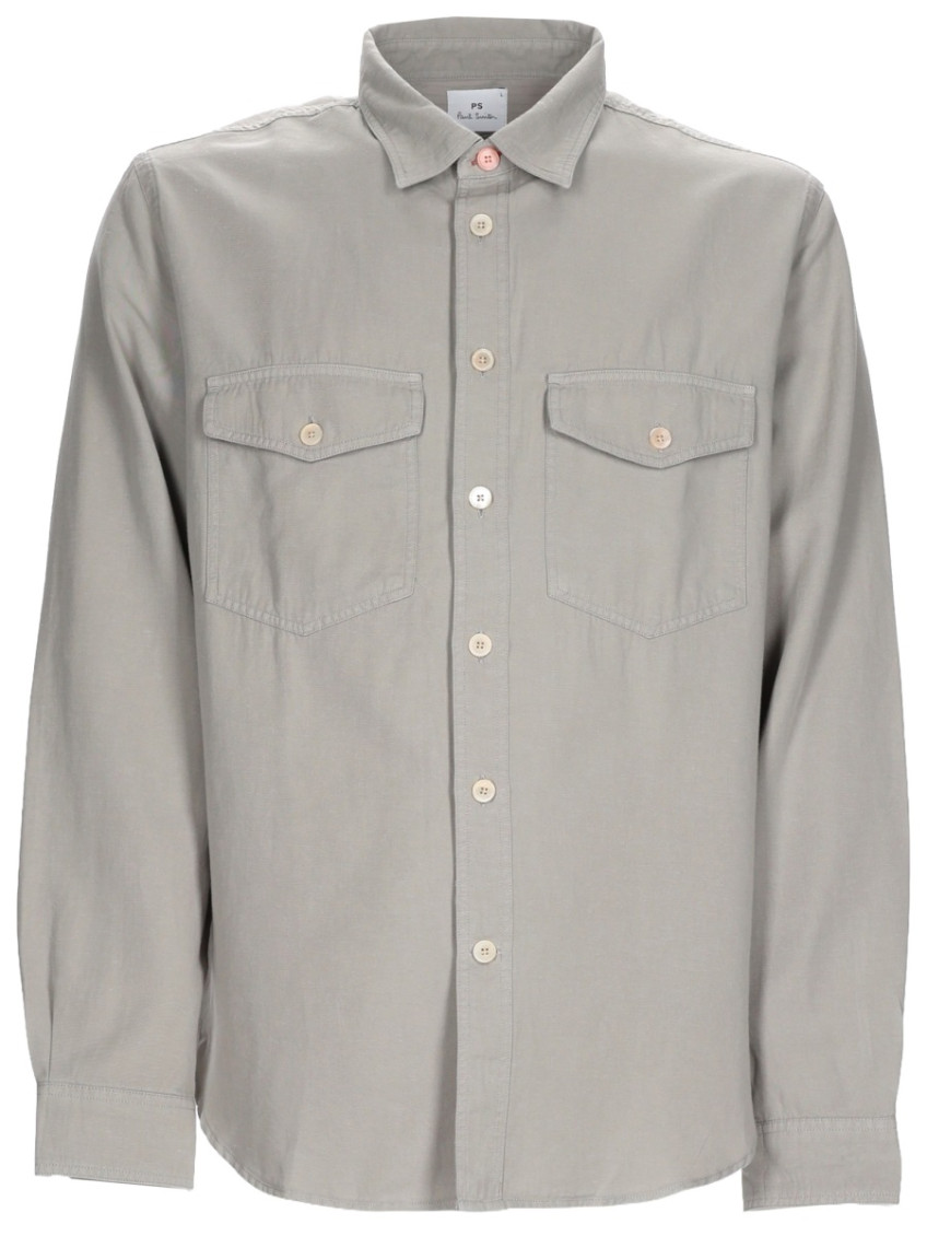 Grey Regular Solid Shirt