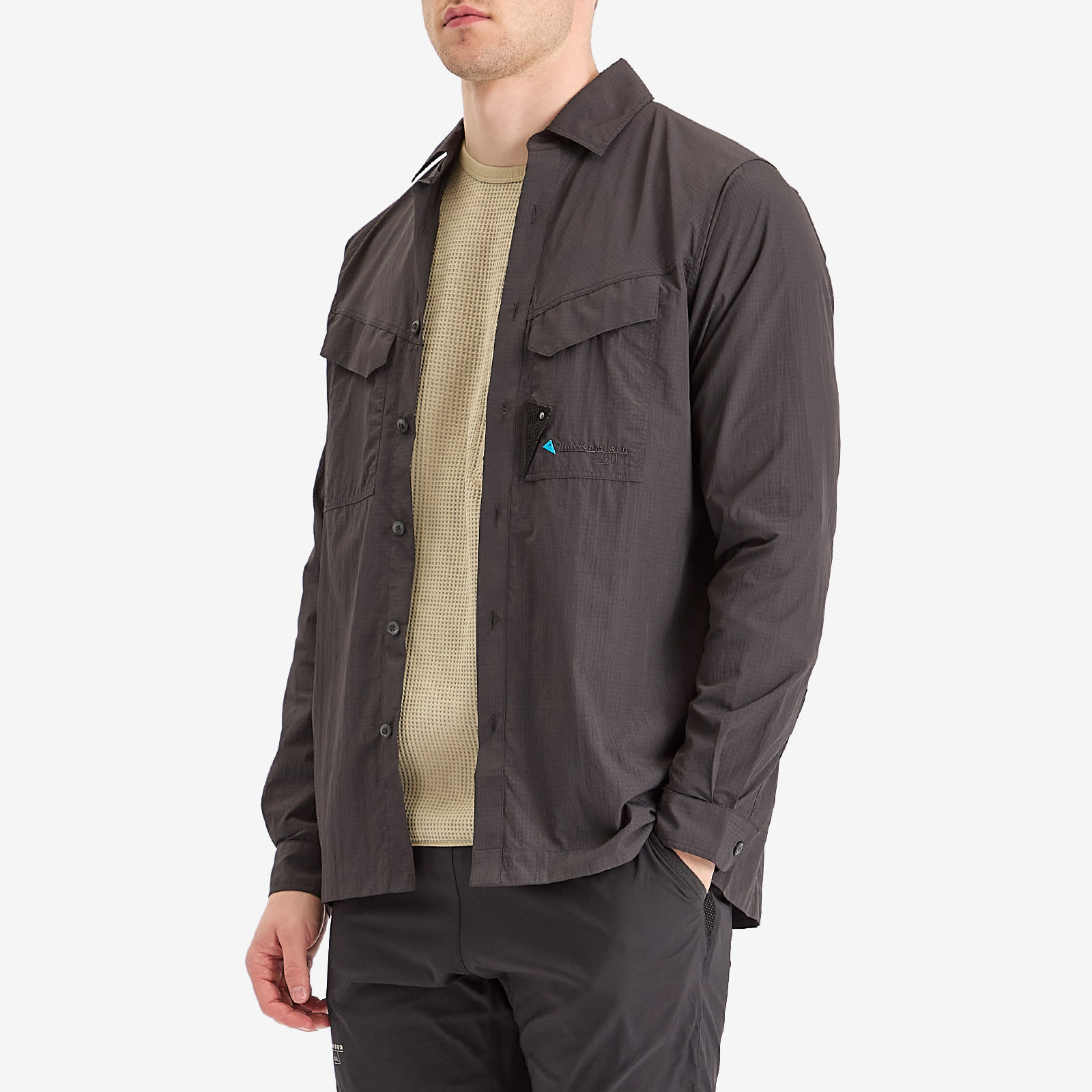Klättermusen Men's Syn Long Sleeve Shirt in Raven