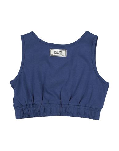 Kid Girl Top Navy Size 16 Cotton, Elastane