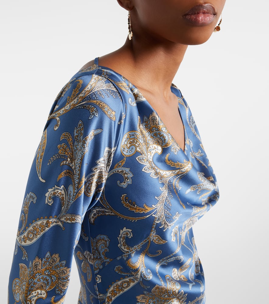 Ember printed silk-blend maxi dress