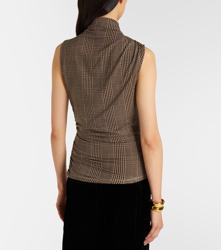 Mylie houndstooth jersey top
