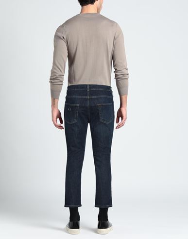 Man Jeans Blue Size 36 Cotton, Elastane
