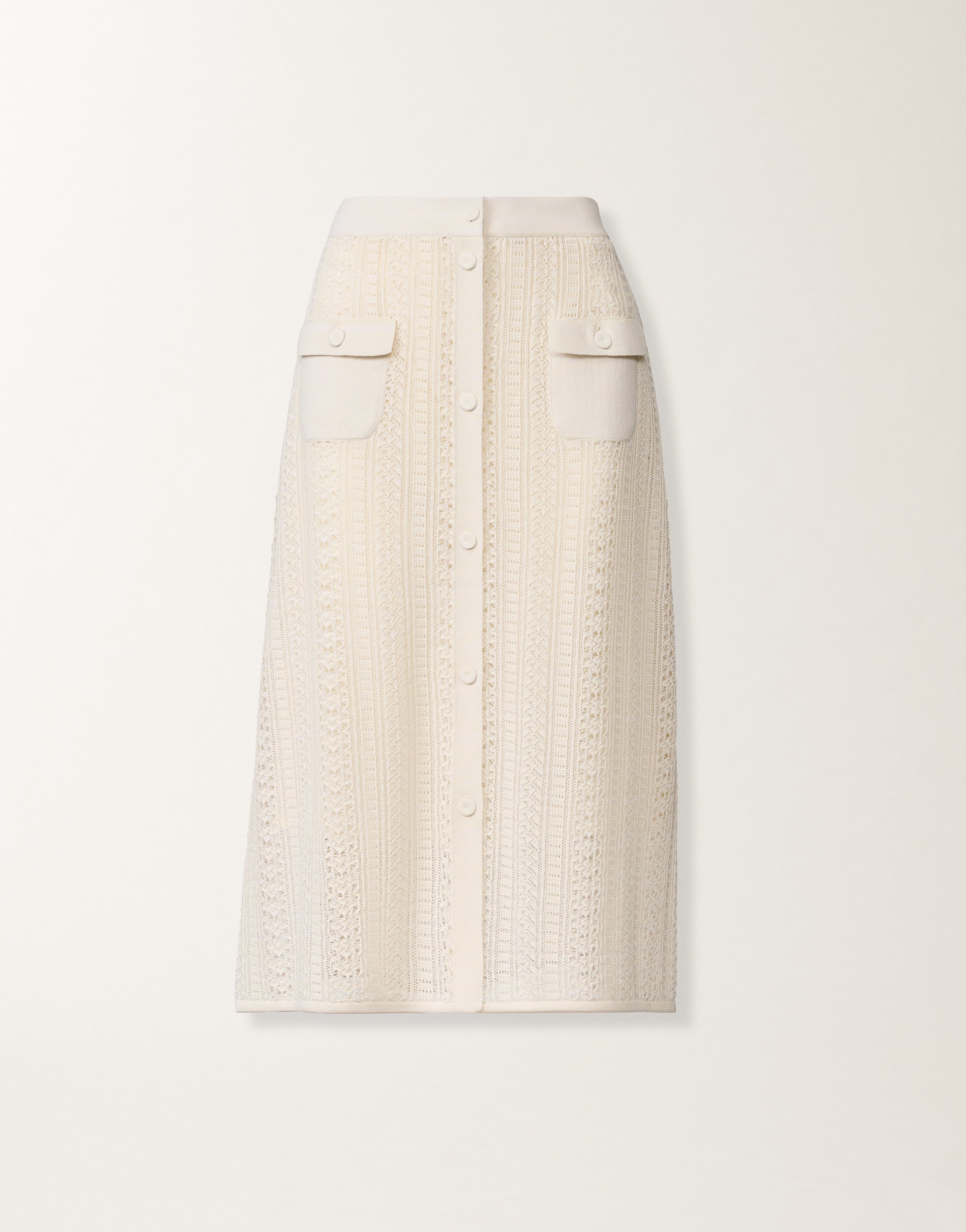 Organic cotton skirt with shimmering viscose, butter