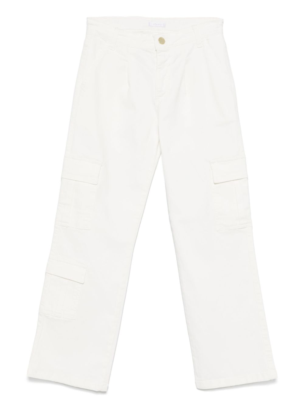 Straight-leg cargo pants - White