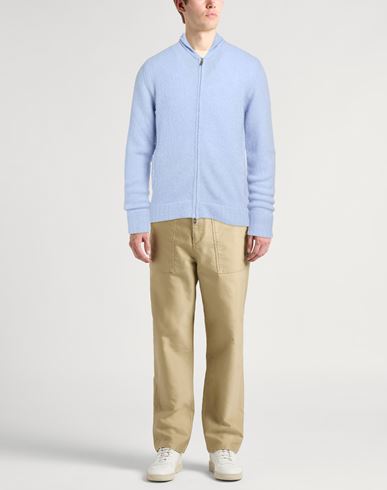 Man Cardigan Light blue Size 40 Virgin Wool, Cashmere, Polyamide