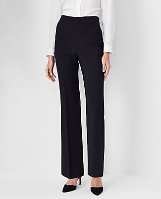 Ann Taylor The Tall Side Zip Trouser in Fluid Crepe