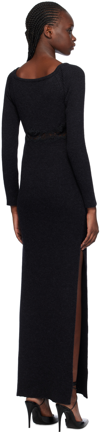 VAILLANT Black Vented Maxi Dress