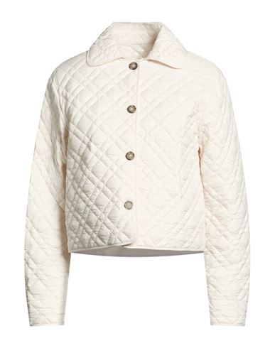 Woman Puffer Off white Size 6 Polyester