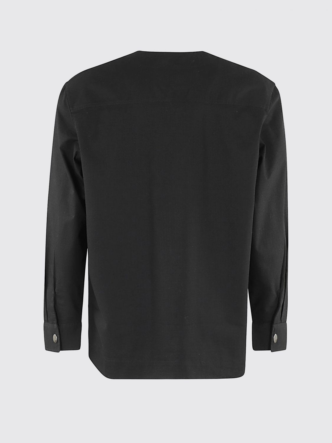 Logo-appliqué ripstop shirt - Black