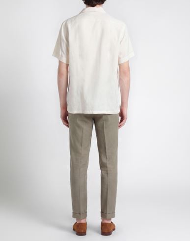 Man Shirt Ivory Size 15 Linen