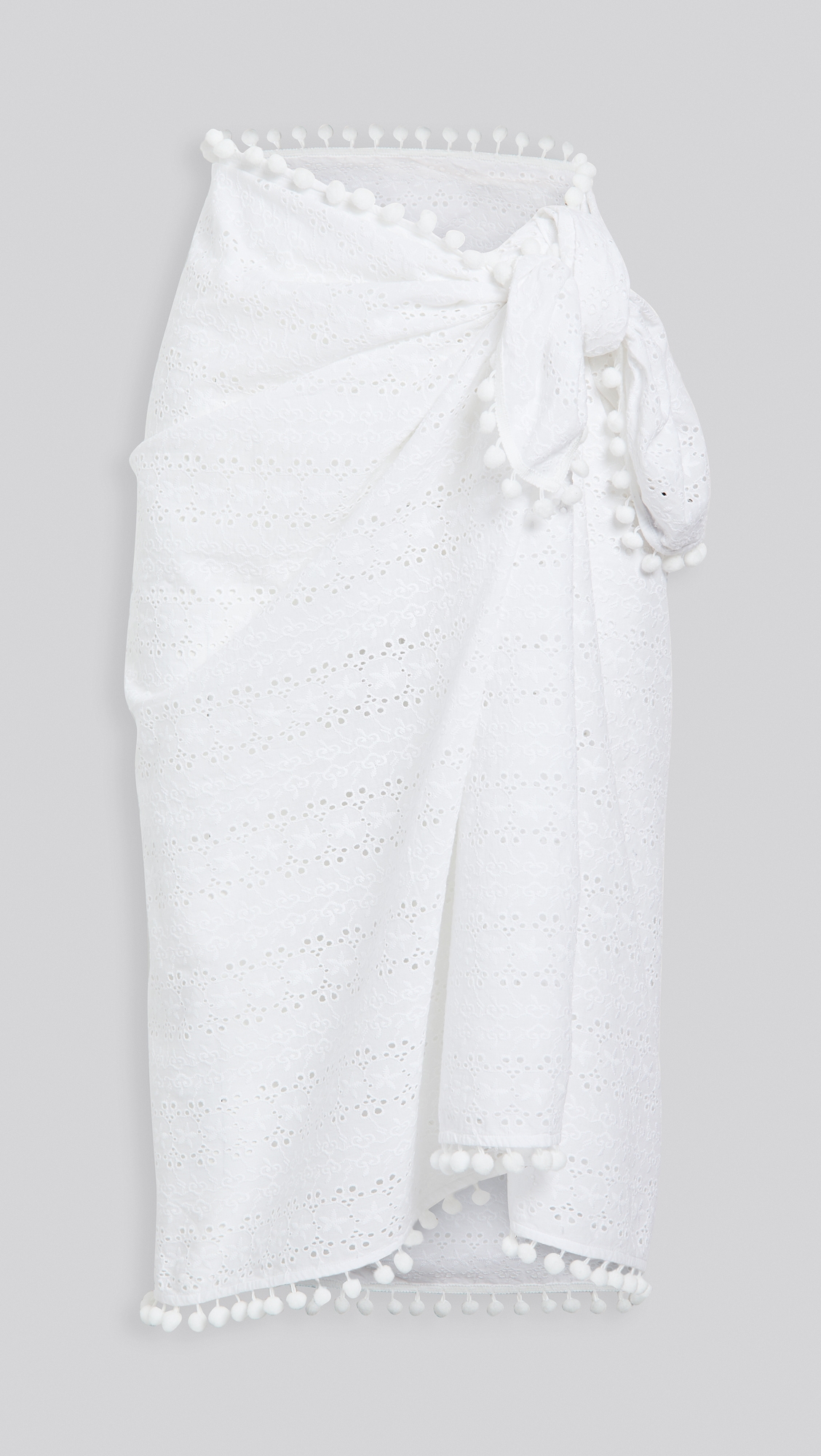 Eyelet Sarong White One Size