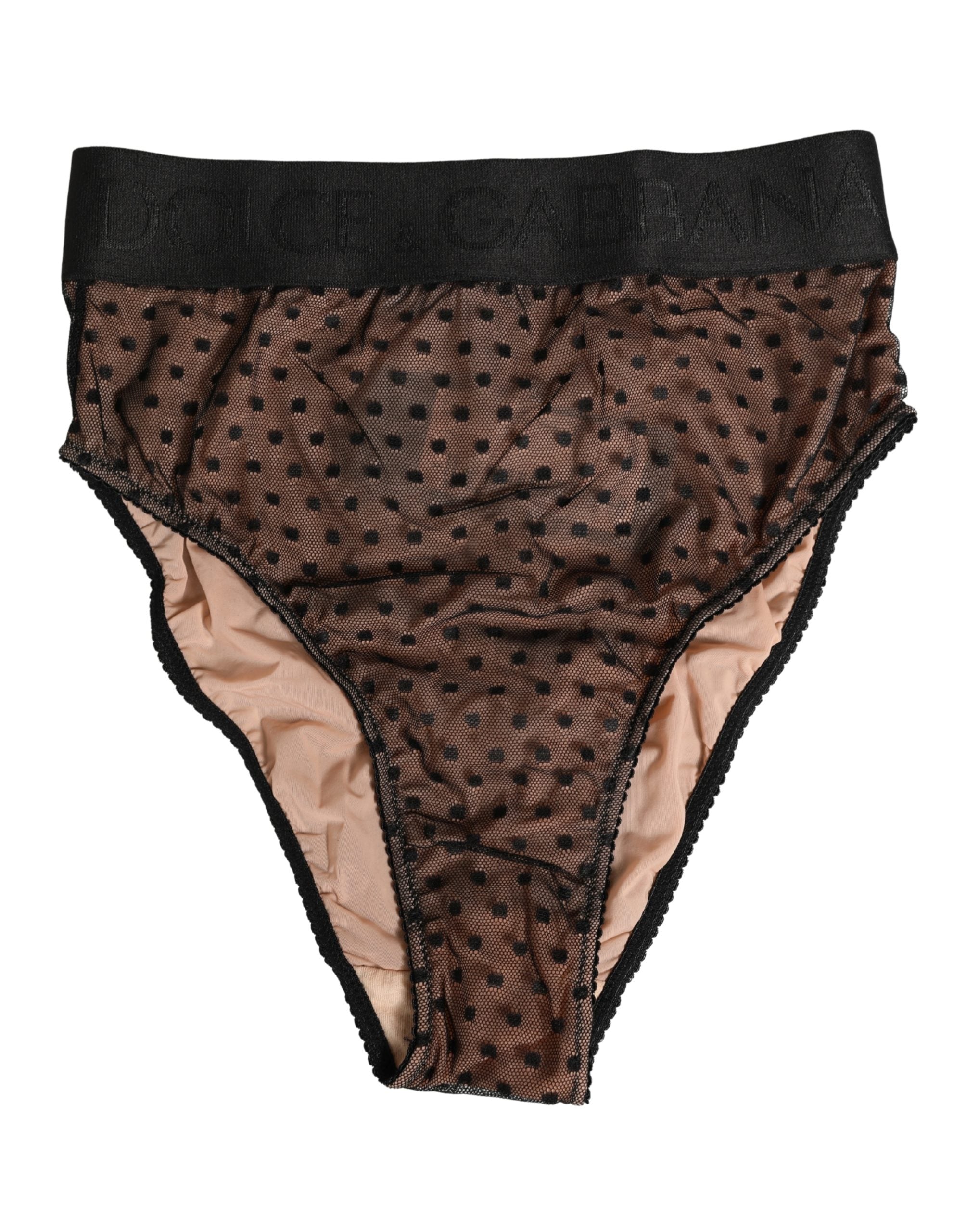 Polka Dot Brief — Black