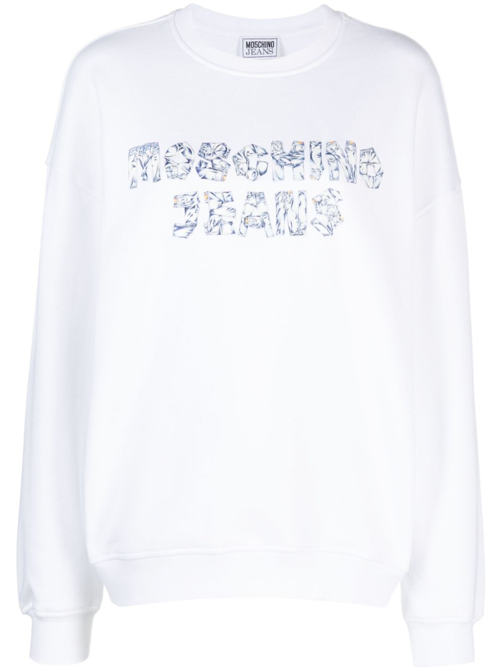 Logo-print cotton sweatshirt - White