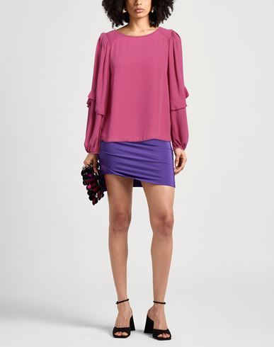 Caractère Woman Top Magenta Size 10 Polyester
