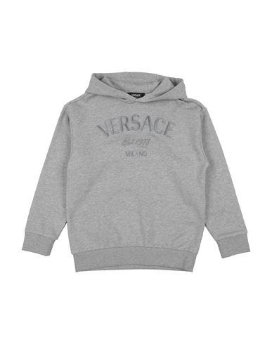 Kid Boy Sweatshirt Grey Size 10 Cotton, Polyester