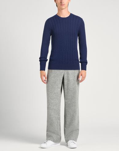 Man Sweater Blue Size 38 Virgin Wool