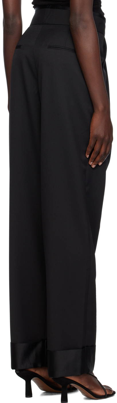 Black peg slacks