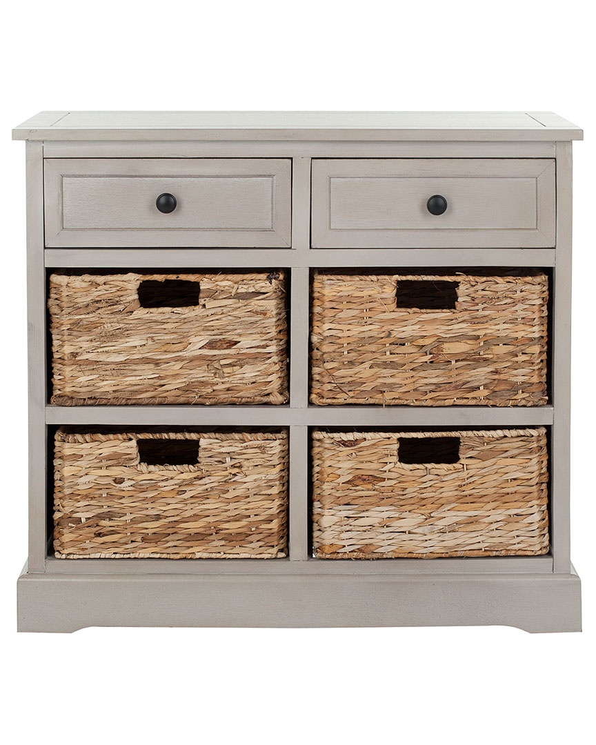 Herman Storage Unit with Wicker Baskets