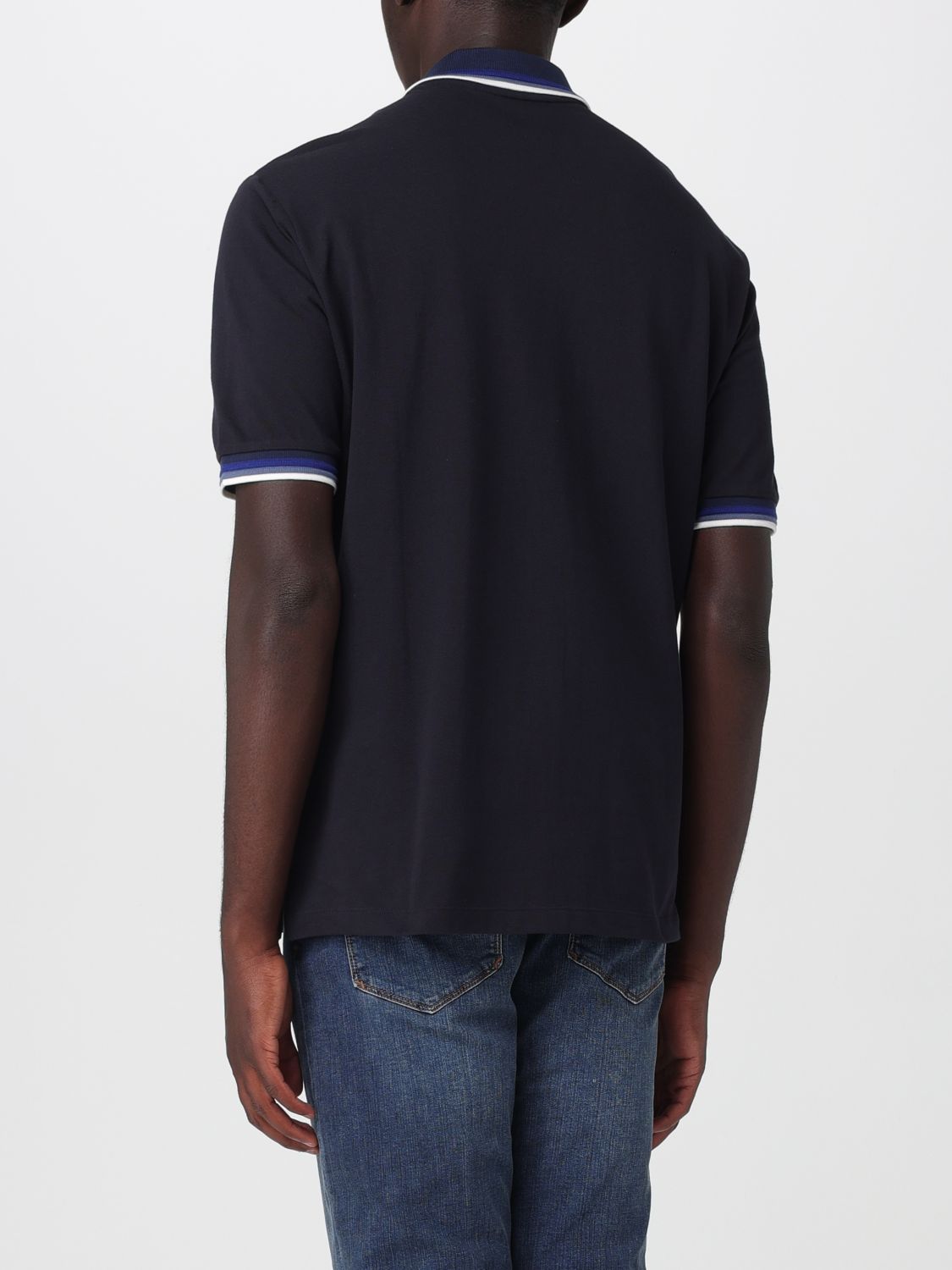 Polo Shirt Men color Navy
