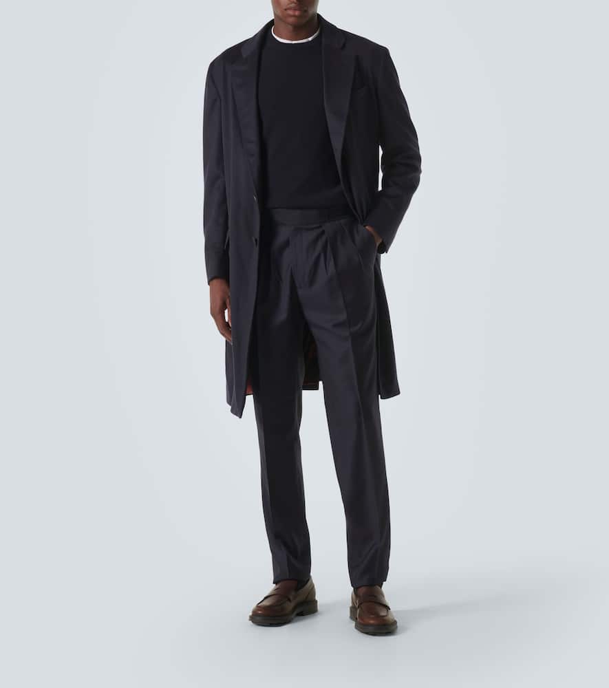Rubinacci Manny virgin wool straight pants