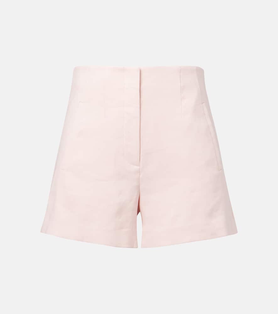 Jazmin high-rise linen-blend shorts