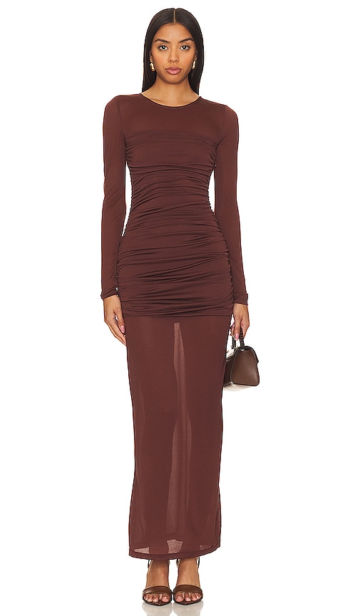 L'Academie KLEID ALMA in Brown. Größe XS. Also in M