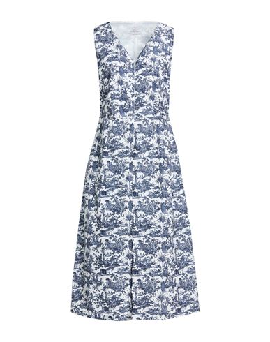 Woman Midi dress Midnight blue Size M Polyester
