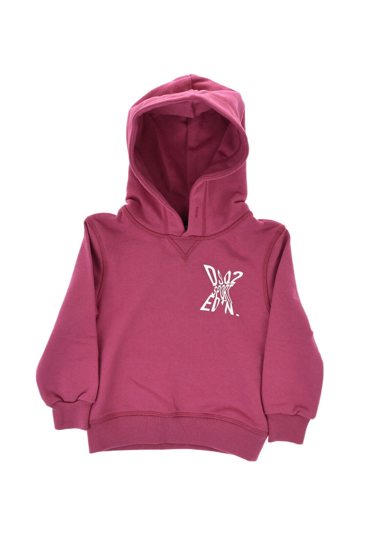 Girls Pink Logo Hoodie