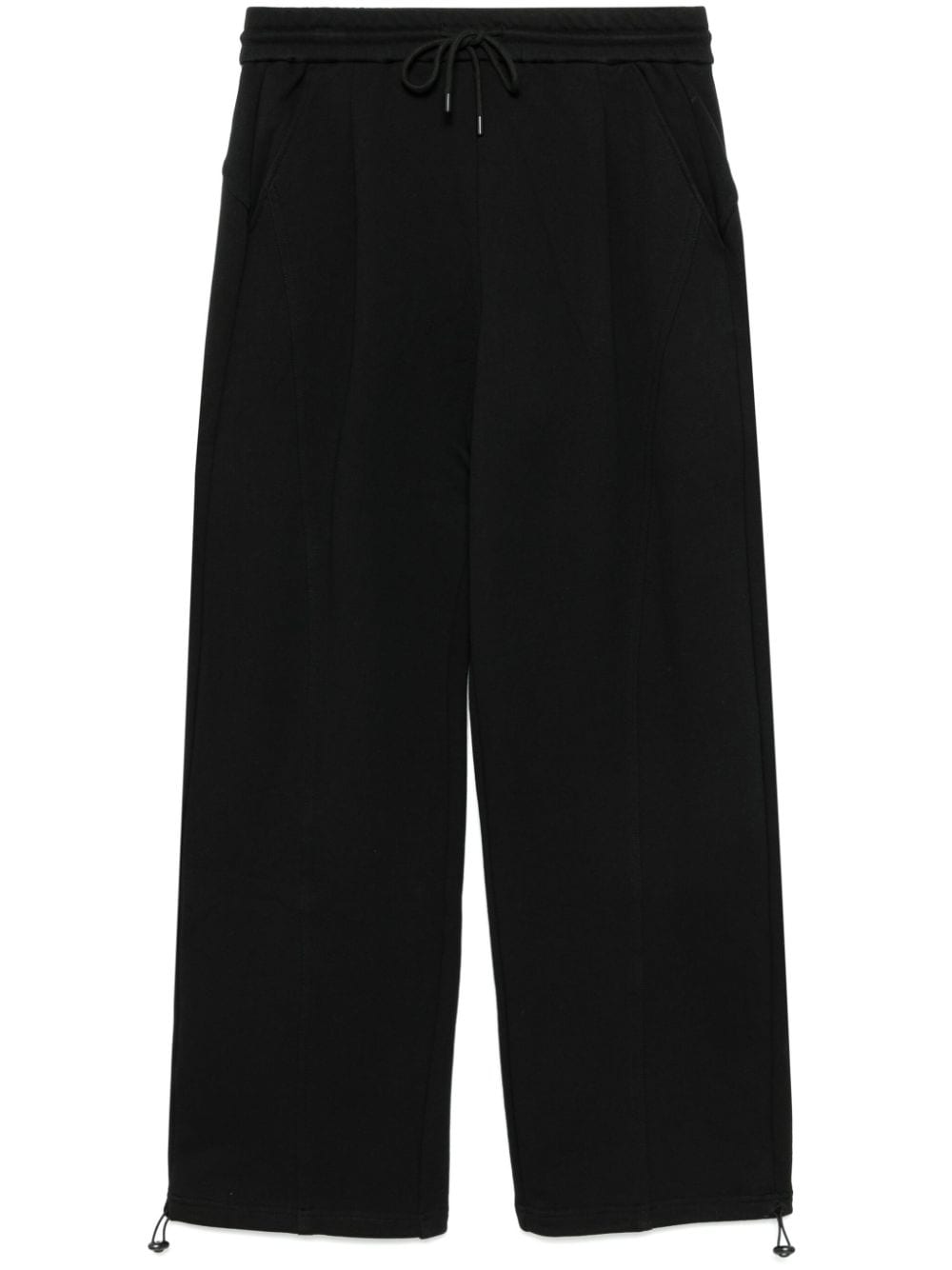 Straight-leg track pants - Black