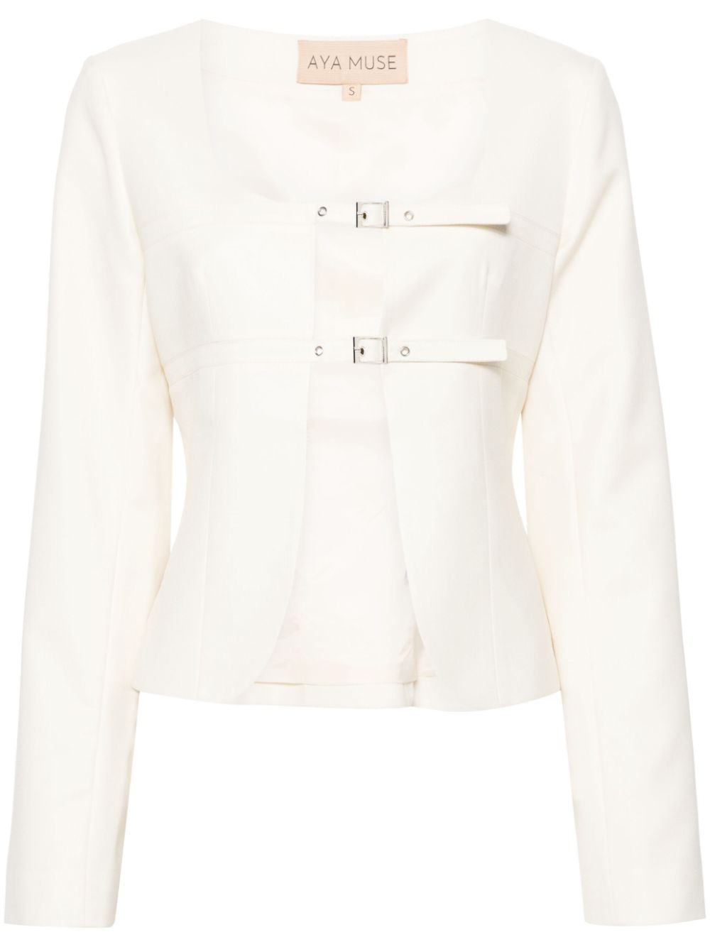 Apure buckle-fastening jacket - Neutrals