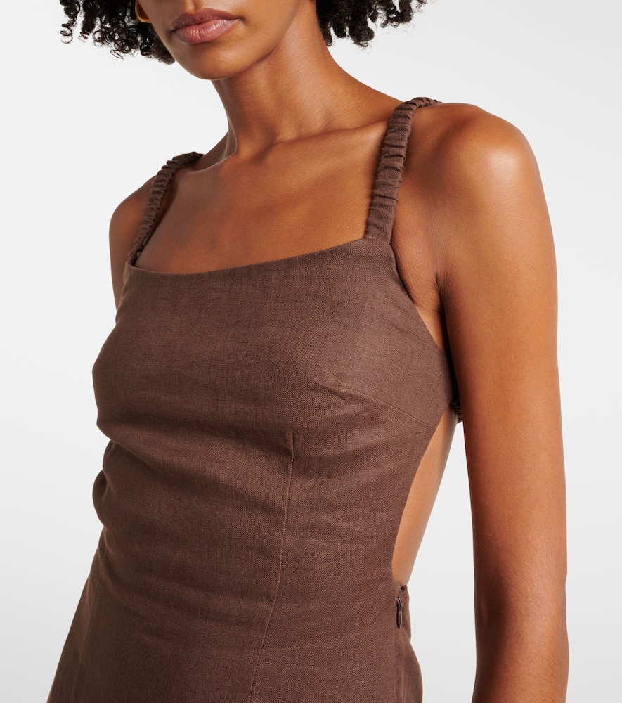 Linen maxi dress