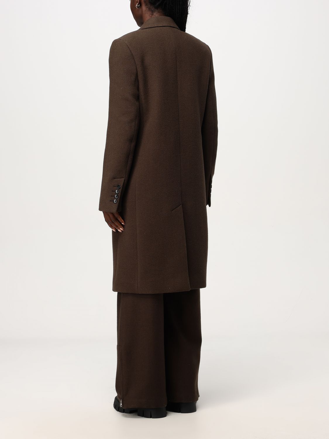 Double-breasted coat - Black