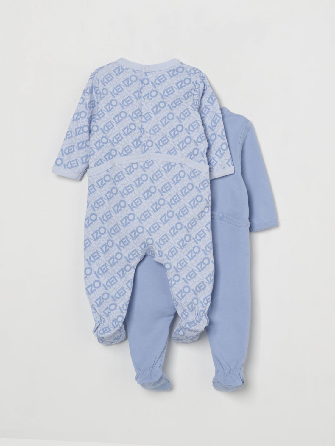 Logo-print pajamas (set of two) - Blue