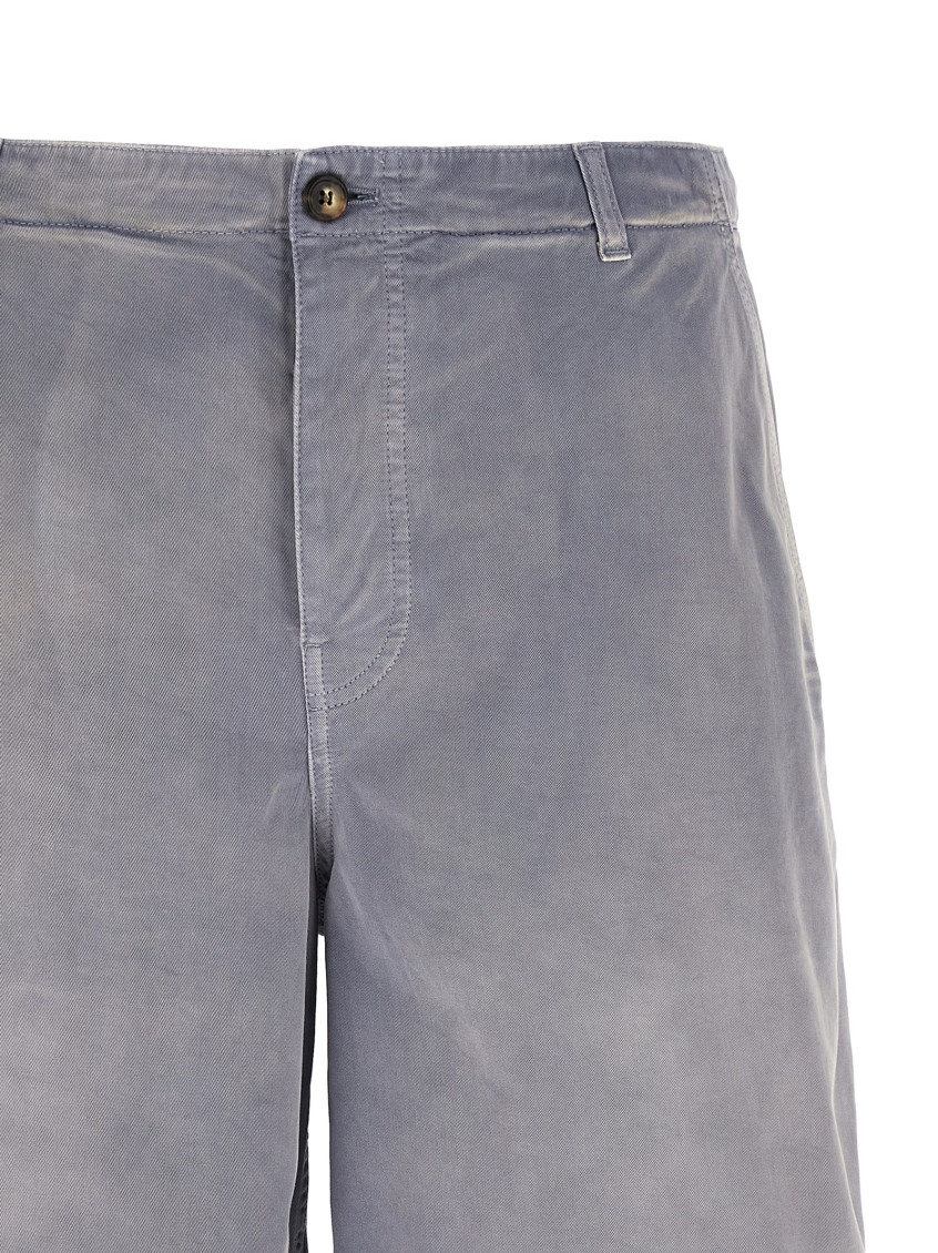 Grey Cotton Shorts