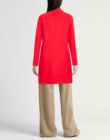 Woman Overcoat & Trench Coat Red Size 2 Polyamide, Elastane