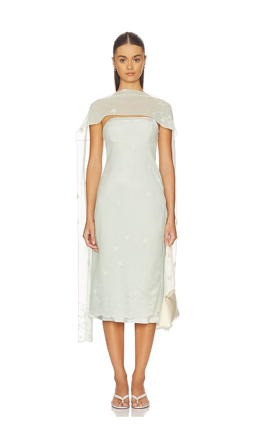 Posse Cove Strapless Dress in Sage. - S also in M