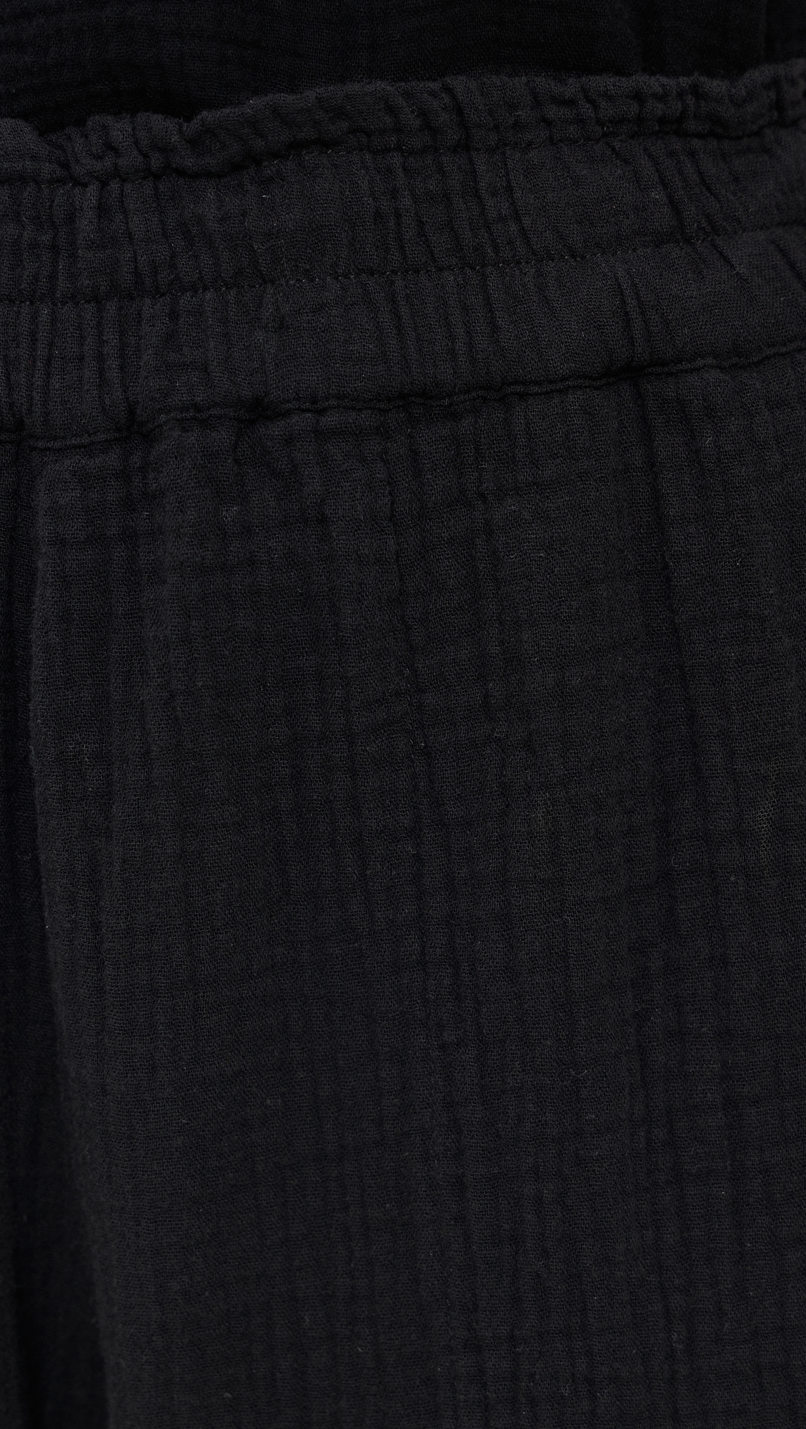 Leon Crop Pants Black Gauze