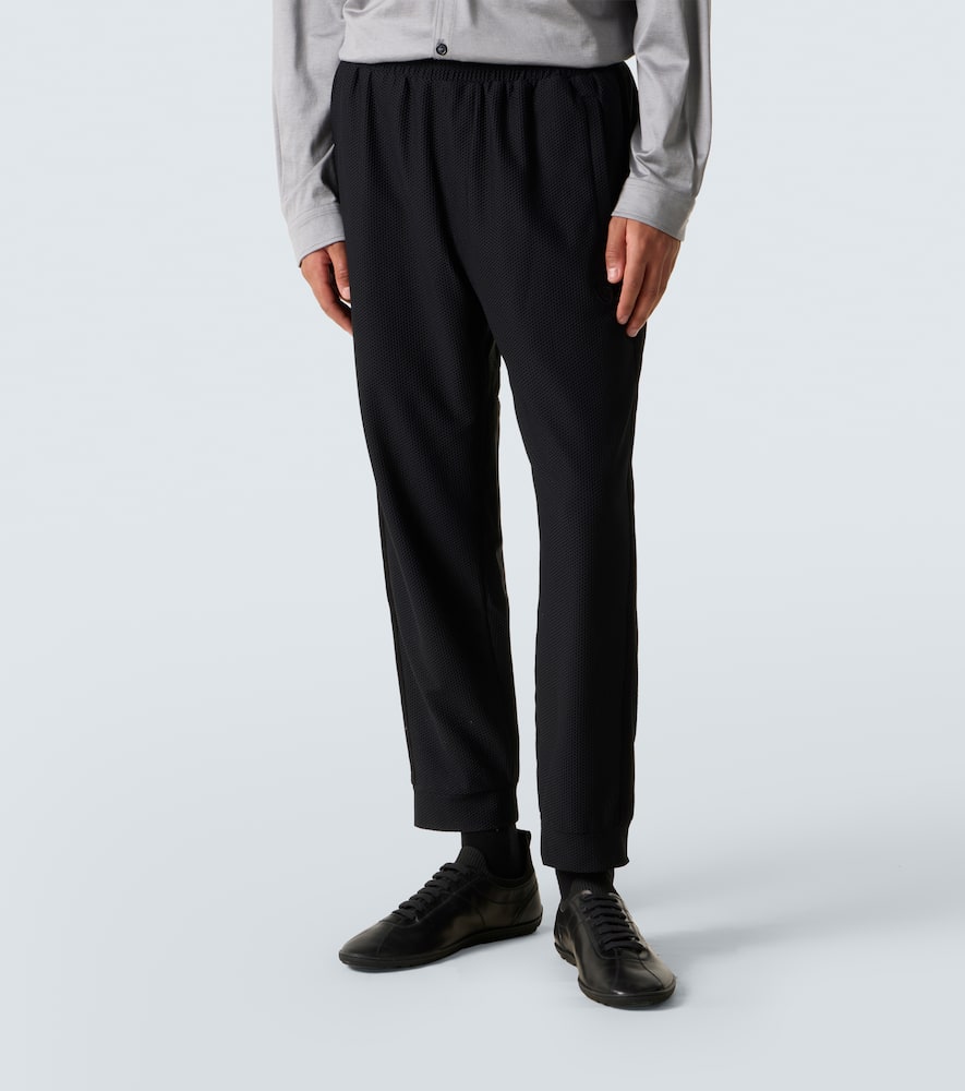 Gaufré straight pants