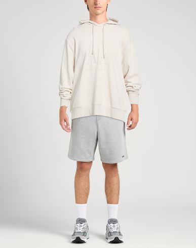 Man Sweatshirt Cream Size L Cotton